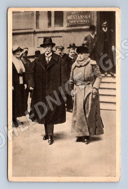 Pohlednice Masaryk a choť Hradčany (M3736)