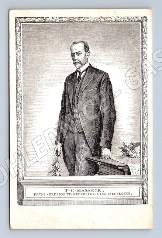 Pohlednice Masaryk portrét Švabinský (M3737)