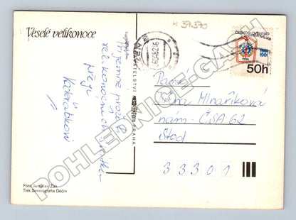 Pohlednice Velikonoce vejce 1981 (M37370)