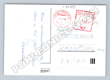 Pohlednice Velikonoce kuřátka a vajíčka 1996 (M37373)