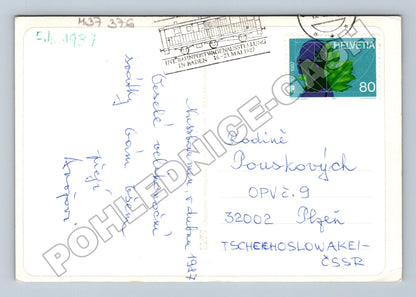 Pohlednice Švýcarsko velikonoční kočičky 1987 (M37376)