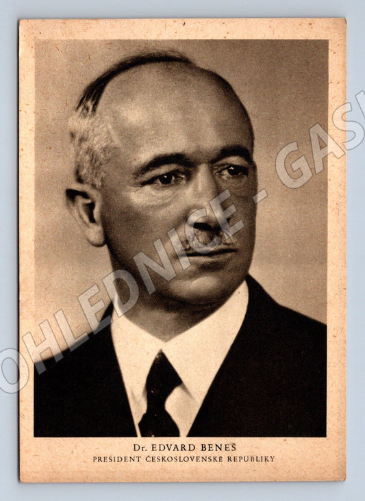 Pohlednice Edvard Beneš portrét (M3739)
