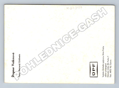 Pohlednice Dagmar Veškrnová herečka (M37399)