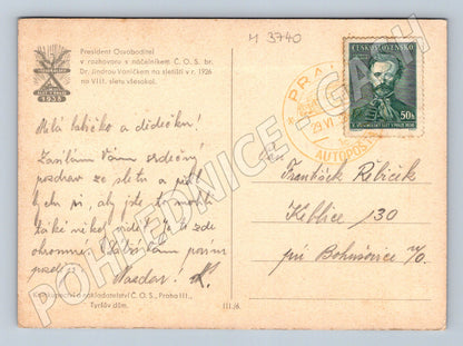 Pohlednice všesokolský slet jezdec (M3740)