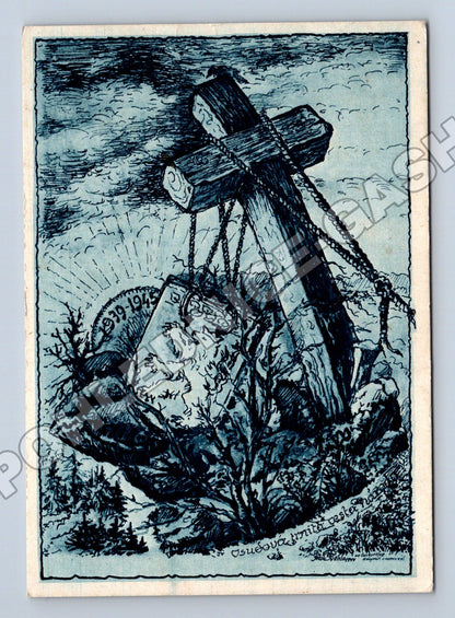Pohlednice II. světová válka vlastenecký motiv 1939-1945 (M37406)