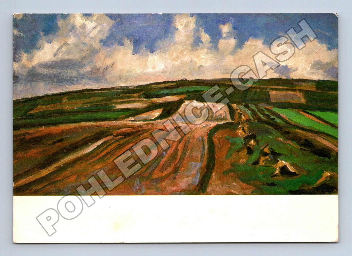 Pohlednice krajina malba 1987 (M37412)