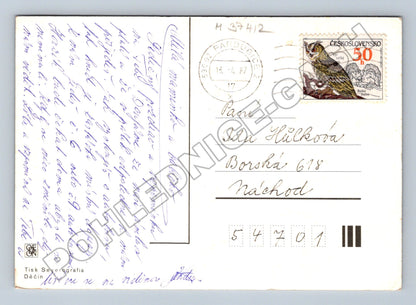 Pohlednice krajina malba 1987 (M37412)