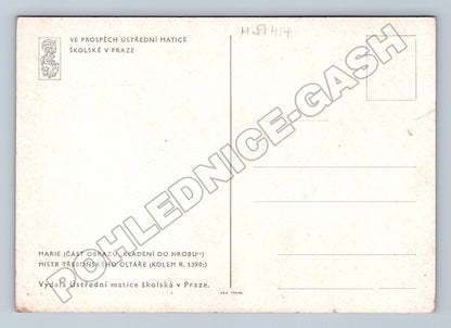 Pohlednice Mistr Třeboňského oltáře Kladení do hrobu (M37414)