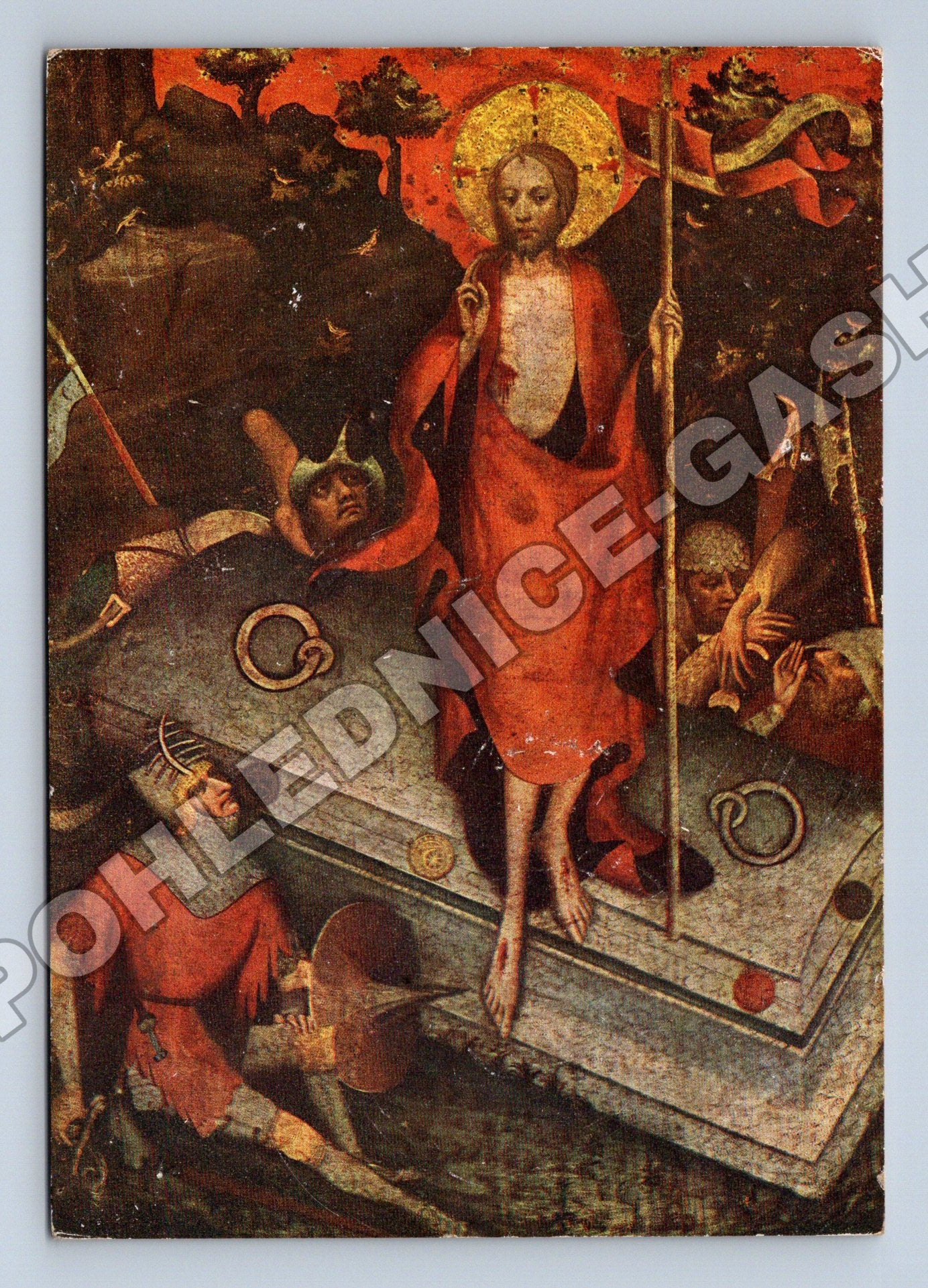 Pohlednice Mistr Třeboňského oltáře Zmrtvýchvstání (M37415)