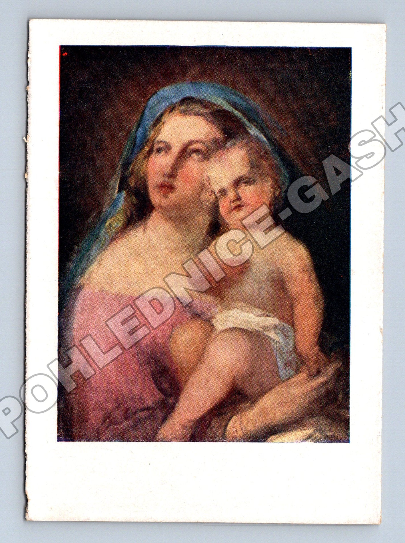 Pohlednice Madona s dítětem dle J. Navrátila (M37416)