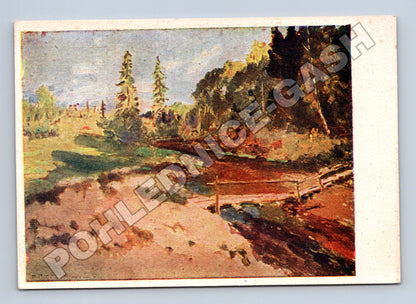 Pohlednice Rusko most na řece Vara Abramtsevo 1933 (M37421)