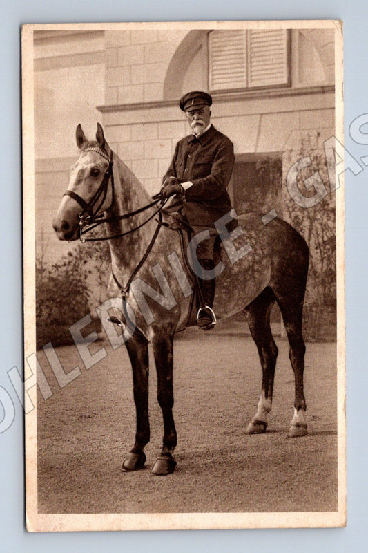 Pohlednice Masaryk na koni Lány (M3743)