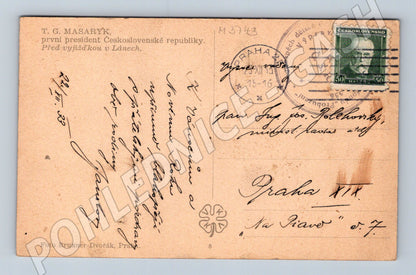 Pohlednice Masaryk na koni Lány (M3743)