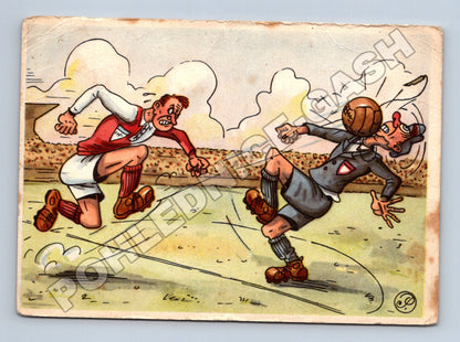 Pohlednice Československo fotbalová karikatura (M37431)