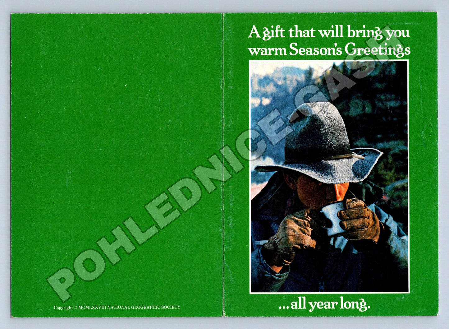 Pohlednice USA National Geographic vánoční karta 1968 (M37433)