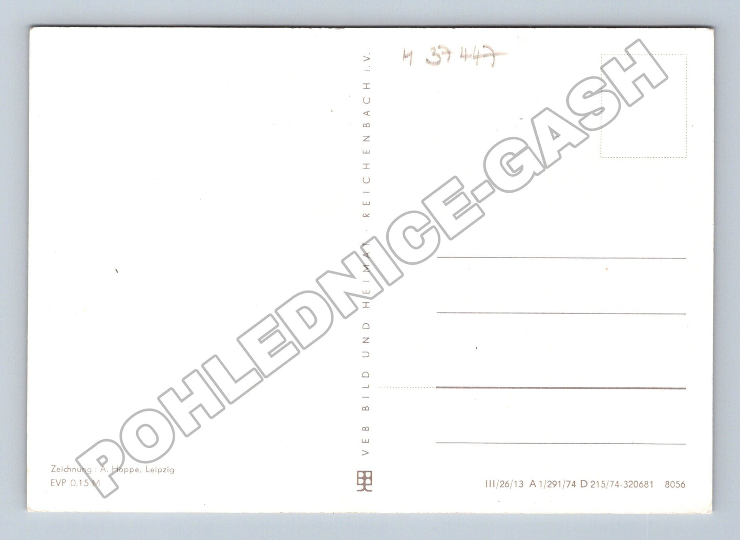 Pohlednice Německo Insel Rügen mapa 1974 (M37447)