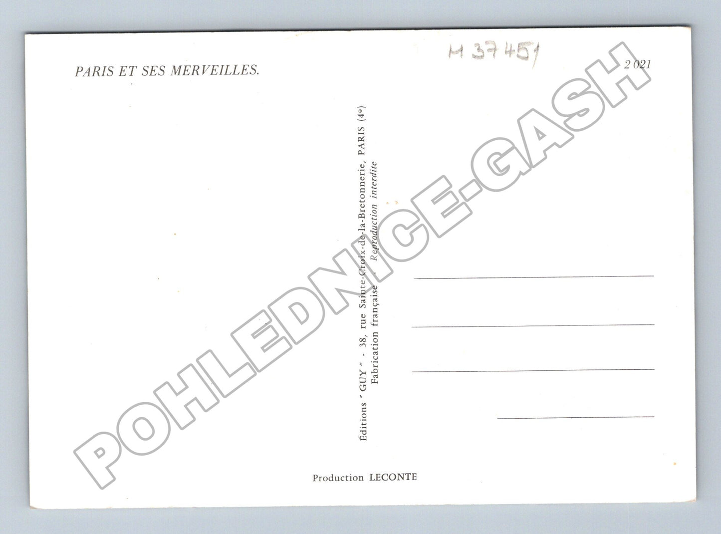 Pohlednice Francie Paříž multi-pohledy (M37451)