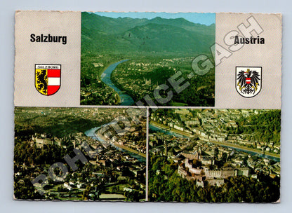 Pohlednice Rakousko Salzburg letecké pohledy 1969 (M37454)