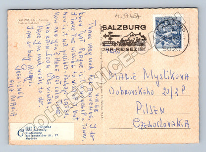 Pohlednice Rakousko Salzburg letecké pohledy 1969 (M37454)