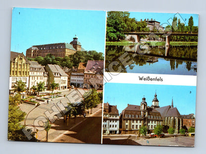 Pohlednice Německo Weißenfels městské pohledy 1970s (M37464)