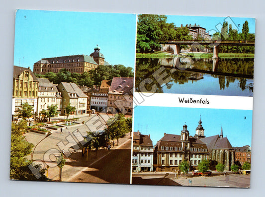 Pohlednice Německo Weißenfels městské pohledy 1970s (M37464)