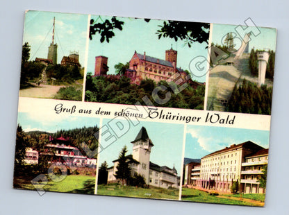 Pohlednice Německo Thüringer Wald různé motivy 196x (M37471)