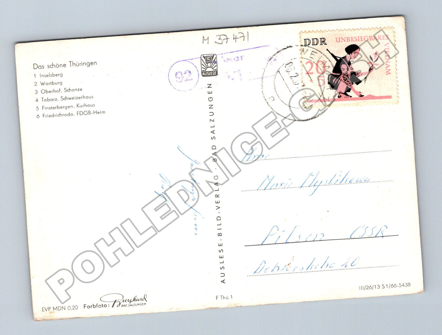 Pohlednice Německo Thüringer Wald různé motivy 196x (M37471)
