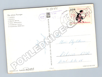 Pohlednice Německo Thüringer Wald různé motivy 196x (M37471)