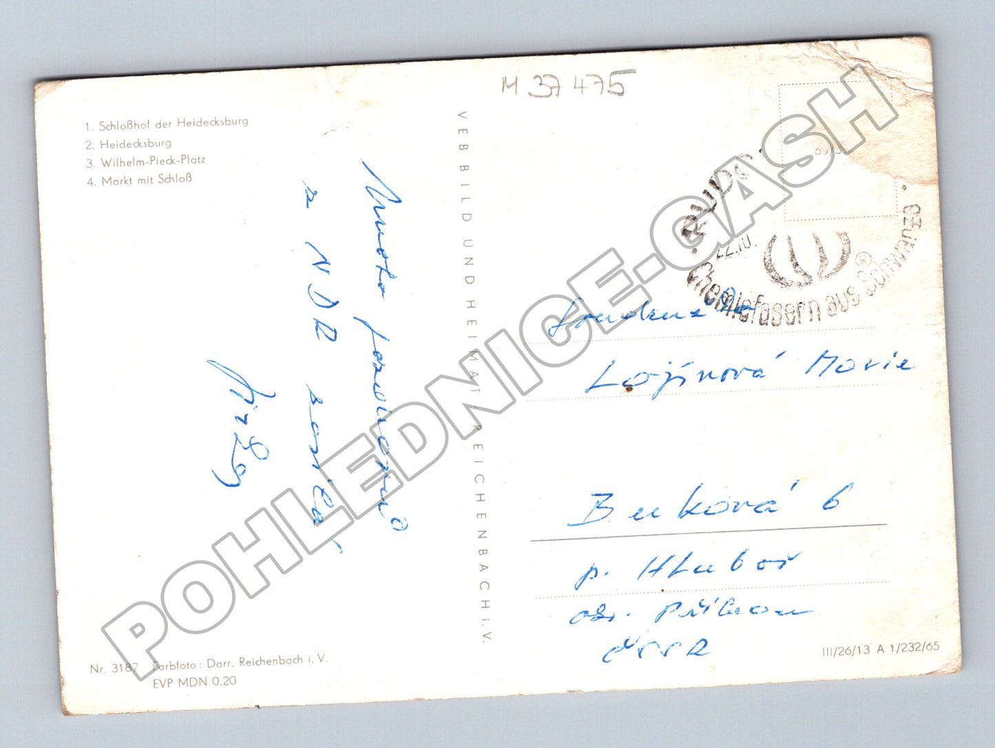 Pohlednice Německo Rudolstadt multi-view 1965 (M37475)