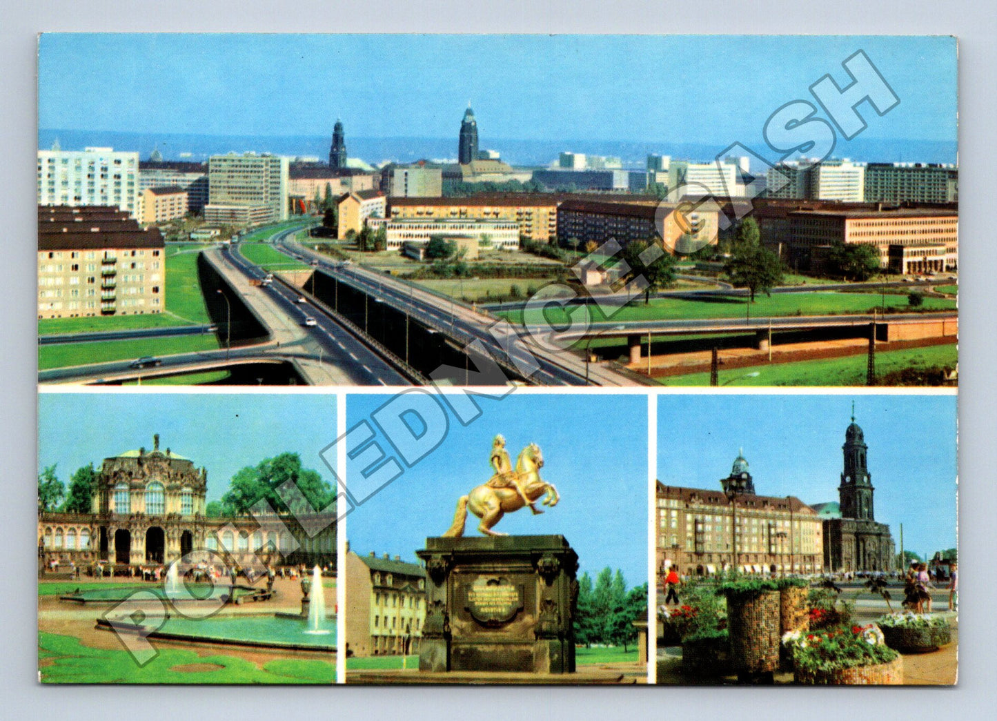 Pohlednice Německo Drážďany město památky 1974 (M37478)