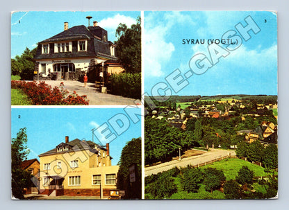 Pohlednice Německo Syrau Vogtland domy a panorama 1982 (M37483)