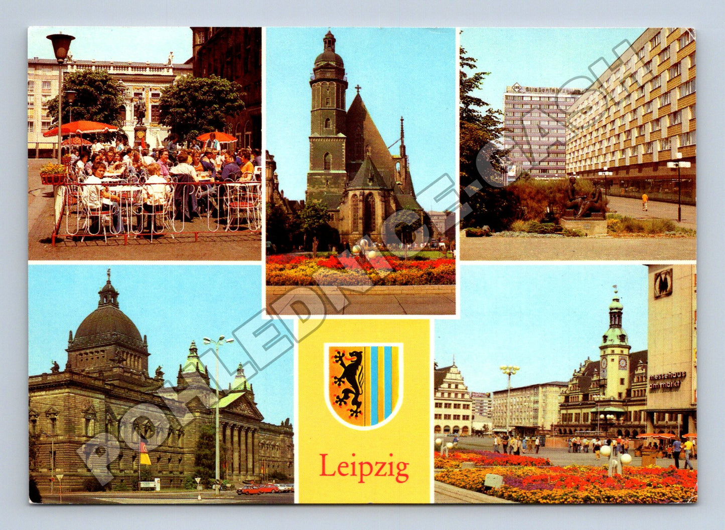 Pohlednice Německo Leipzig různé pohledy 1981 (M37486)