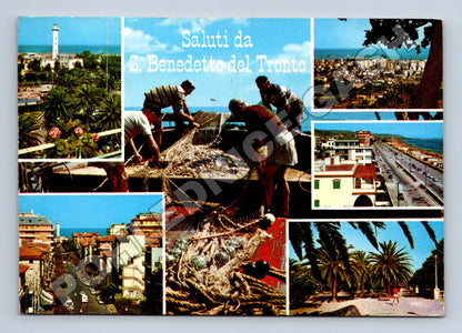 Pohlednice Itálie S. Benedetto del Tronto koláž 1991 (M37487)
