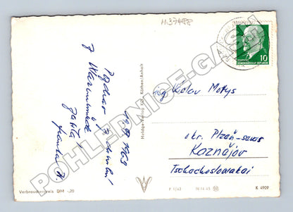 Pohlednice Německo Rostock koláž motivů 1963 (M37488)