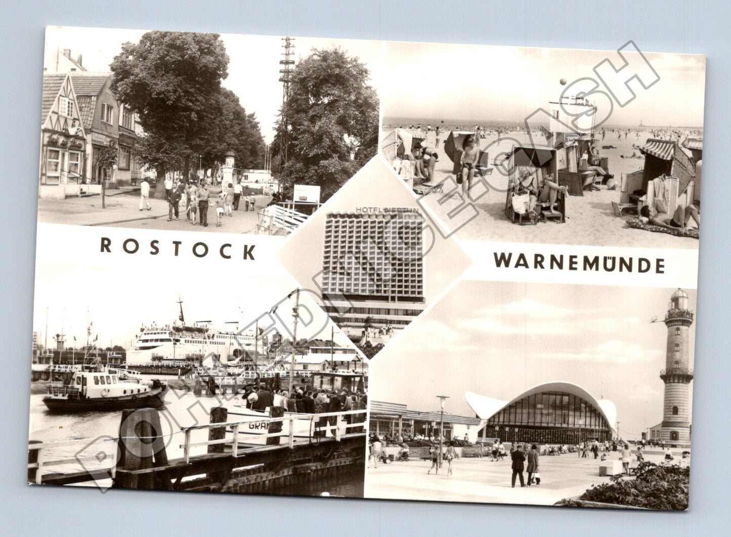 Pohlednice Německo Rostock Warnemunde 1976 (M37493)
