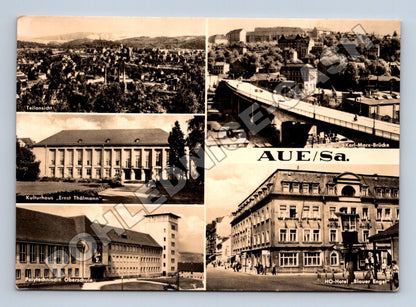 Pohlednice Německo Aue/Sa. více motivů 1989 (M37494)