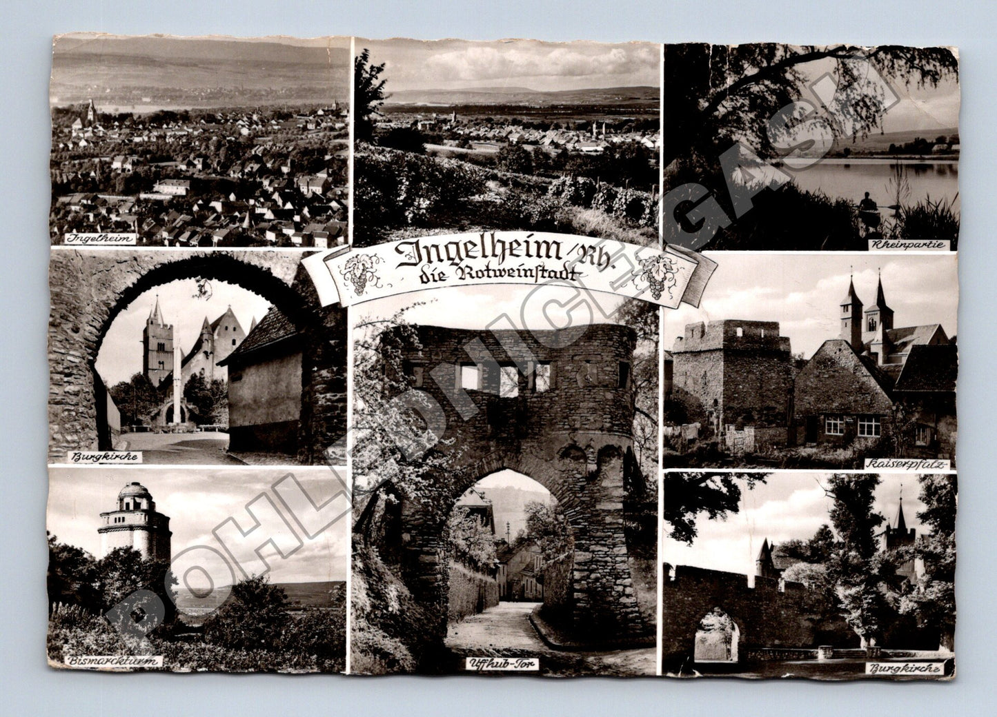 Pohlednice Německo Ingelheim am Rhein více záběrů 1958 (M37501)