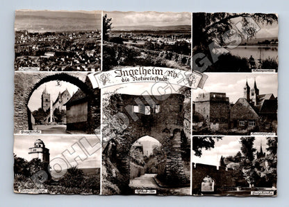 Pohlednice Německo Ingelheim am Rhein více záběrů 1958 (M37501)