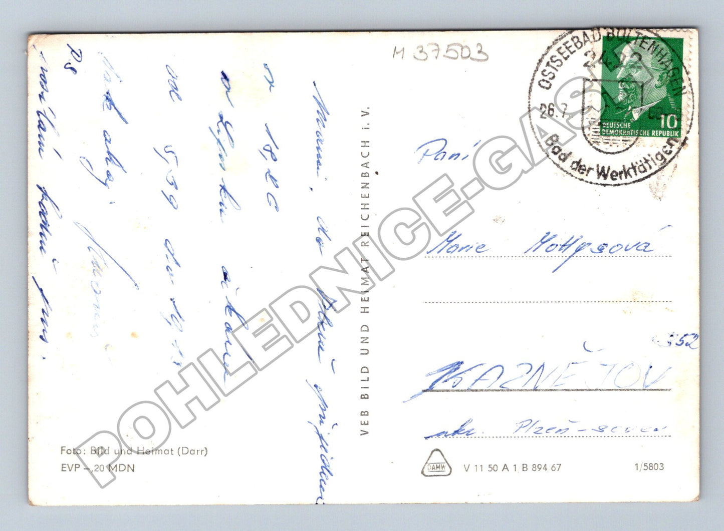 Pohlednice Německo Ostseebad Boltenhagen motivy 1962 (M37503)
