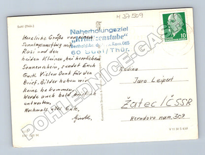 Pohlednice Německo Suhl Krinifzen Stübe 1969 (M37509)