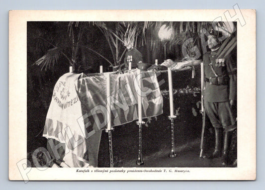 Pohlednice katafalk T G Masaryka (M3751)