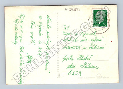 Pohlednice Německo Bad Elster koláž města 1960s (M37510)