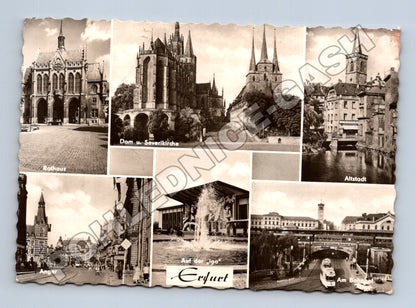 Pohlednice Německo Erfurt památky koláž 1968 (M37514)