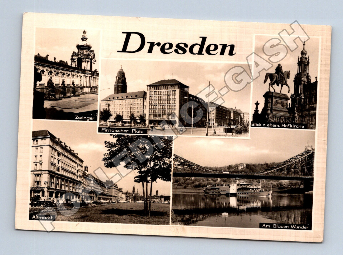 Pohlednice Německo Drážďany panorama města 1969 (M37515)