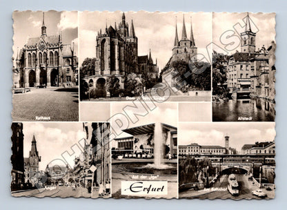 Pohlednice Německo Erfurt koláž 1955 (M37516)
