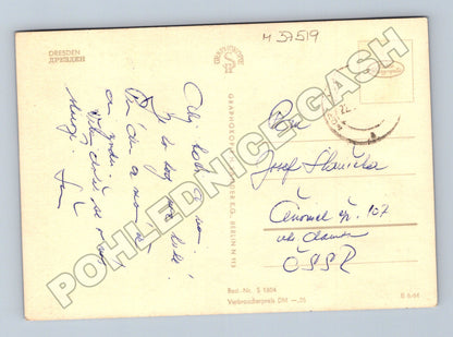 Pohlednice Německo Drážďany koláž motivů města 1960 (M37519)
