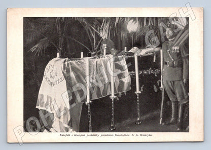 Pohlednice katafalk Masaryk originál (M3752)