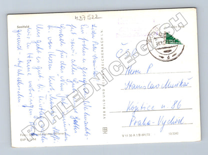 Pohlednice Německo Saalfeld zimní kostel 1963 (M37522)