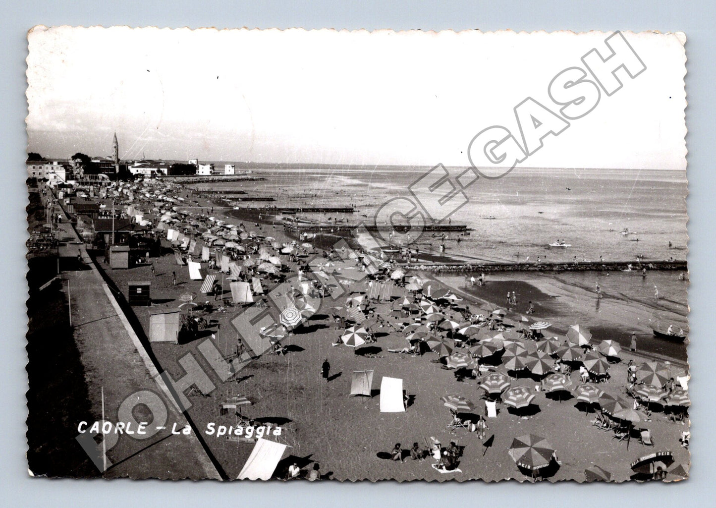 Pohlednice Itálie Caorle pláž La Spiaggia 1970 (M37524)