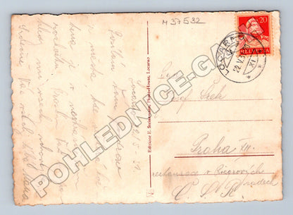 Pohlednice Švýcarsko Locarno Magnolie a hory 1957 (M37532)